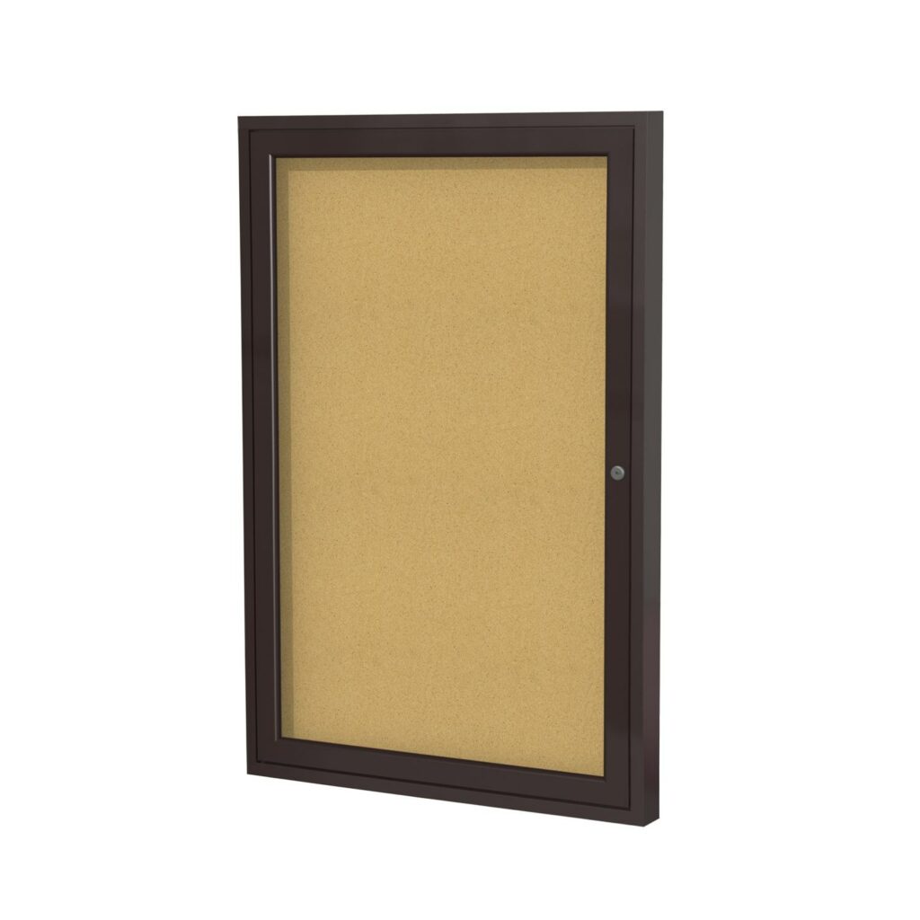 enclosed-cork-bulletin-board-bronze-aluminum-frame-ghent