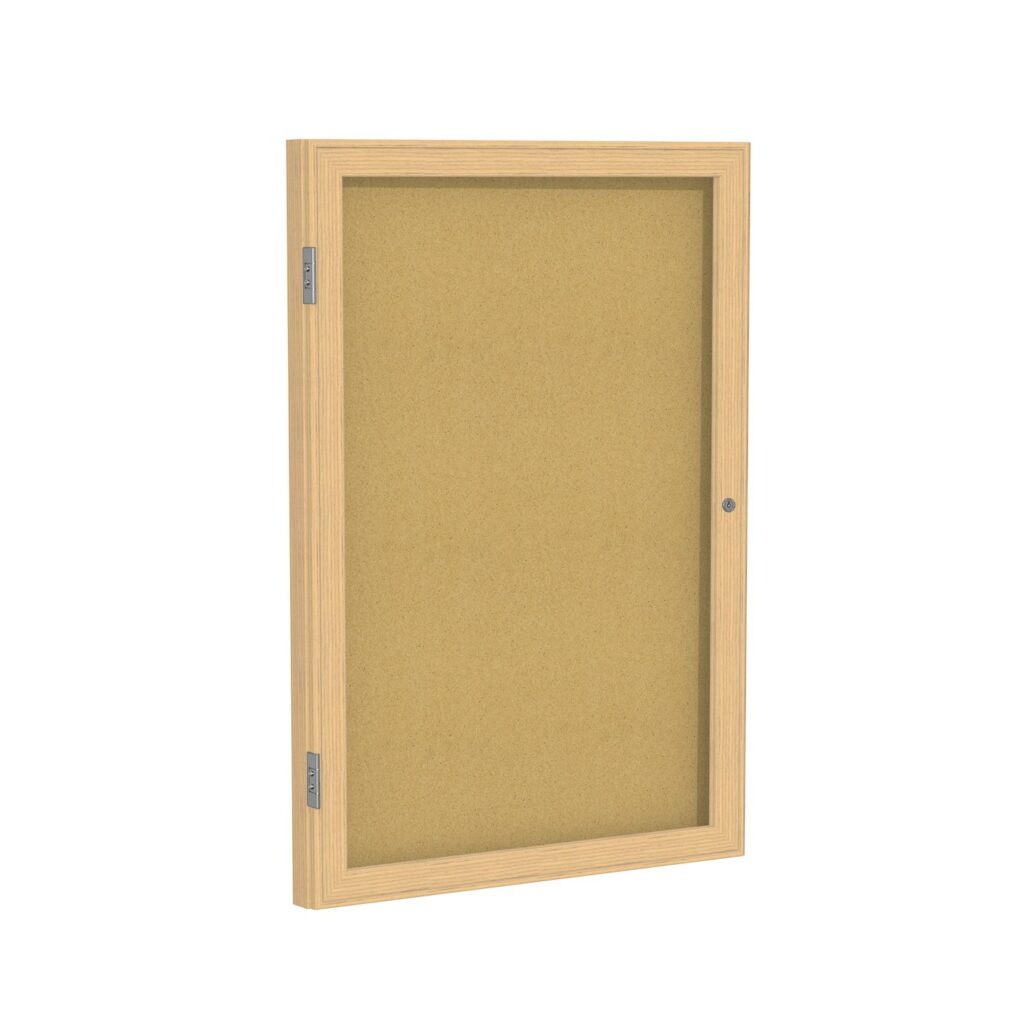 enclosed-cork-bulletin-board-oak-wood-frame-ghent