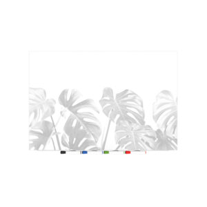 Aria Pattern Glassboard - White