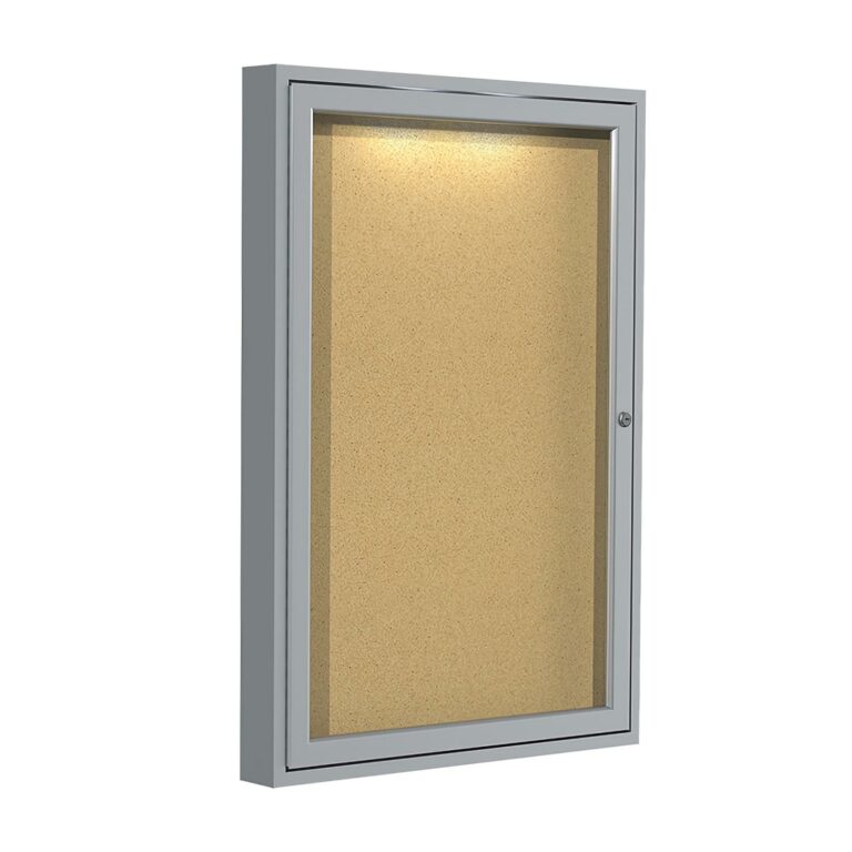 Concealed Lighting Enclosed Bulletin Board – Ghent