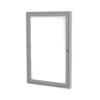Enclosed Whiteboard - Satin Aluminum Frame