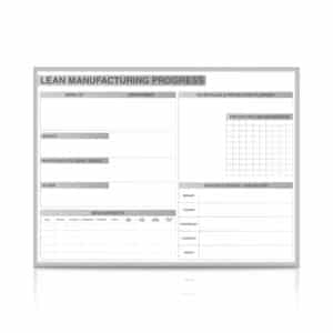 Lean Manufacturing Magnetic Whiteboard