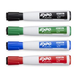 Magnetic Expo markers with the erasers attached.