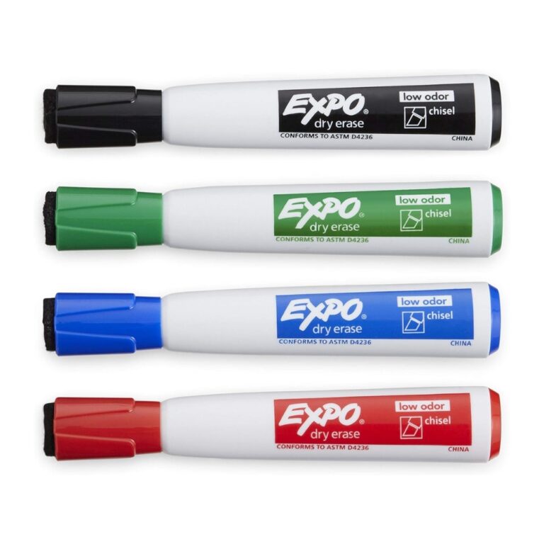 Healthcare Solutions 32 Magnetic Expo markers with the erasers attached.