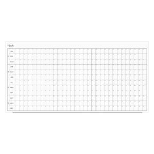 Annual Timeline Calendar Glass Whiteboard
