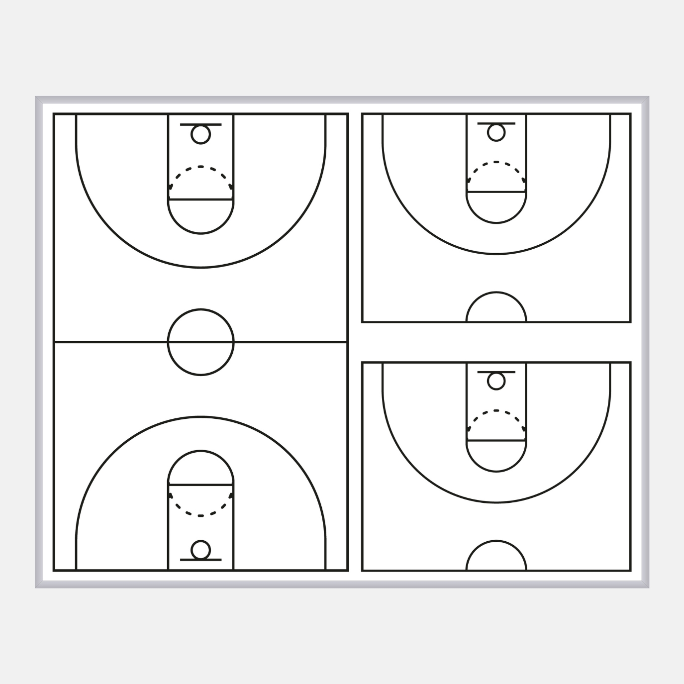 Multi-View Basketball Coaching Board – Full & Half Court Whiteboard 5 Multi-View Basketball Coaching Board – Full & Half Court Whiteboard - Image 5