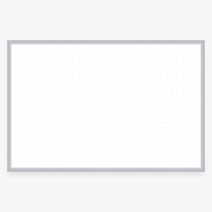 Plus Grid Whiteboard – Crosshair Alignment Dry Erase Board