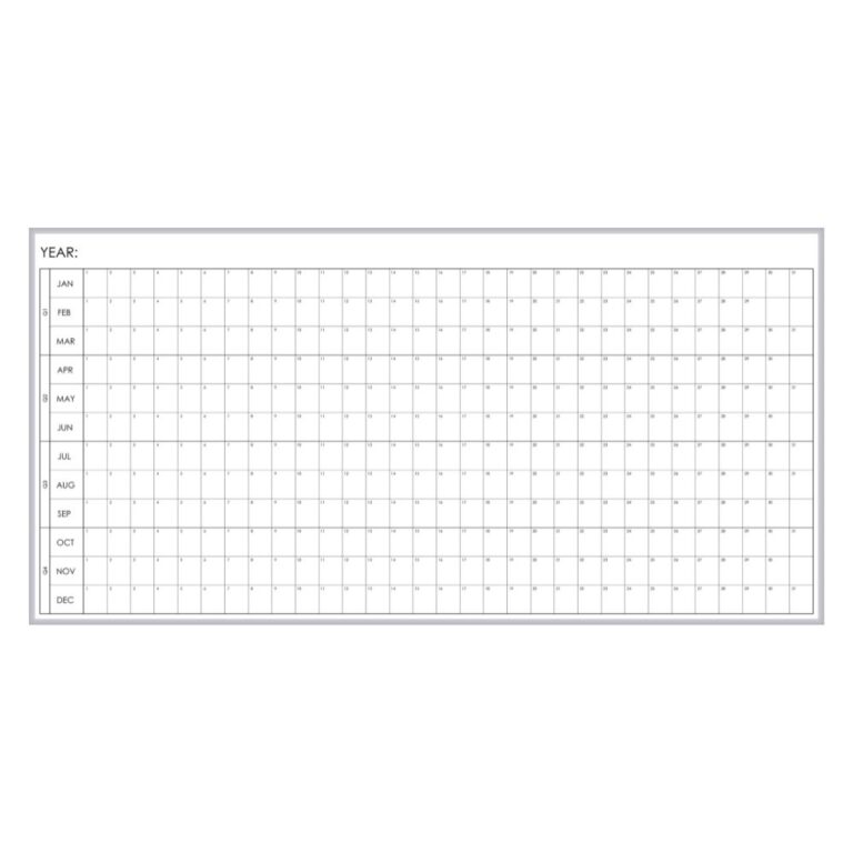 Whiteboard with Calendar Graphic