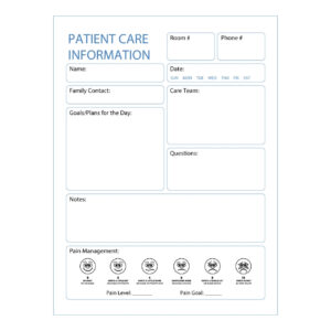 Patient Room Glass Whiteboard