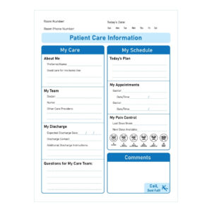 Patient Room Glass Whiteboard