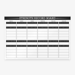 Strength Record Glass Whiteboard – Athletic Performance Record Board