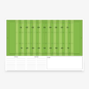 Full Field Football Coaching Glass Whiteboard