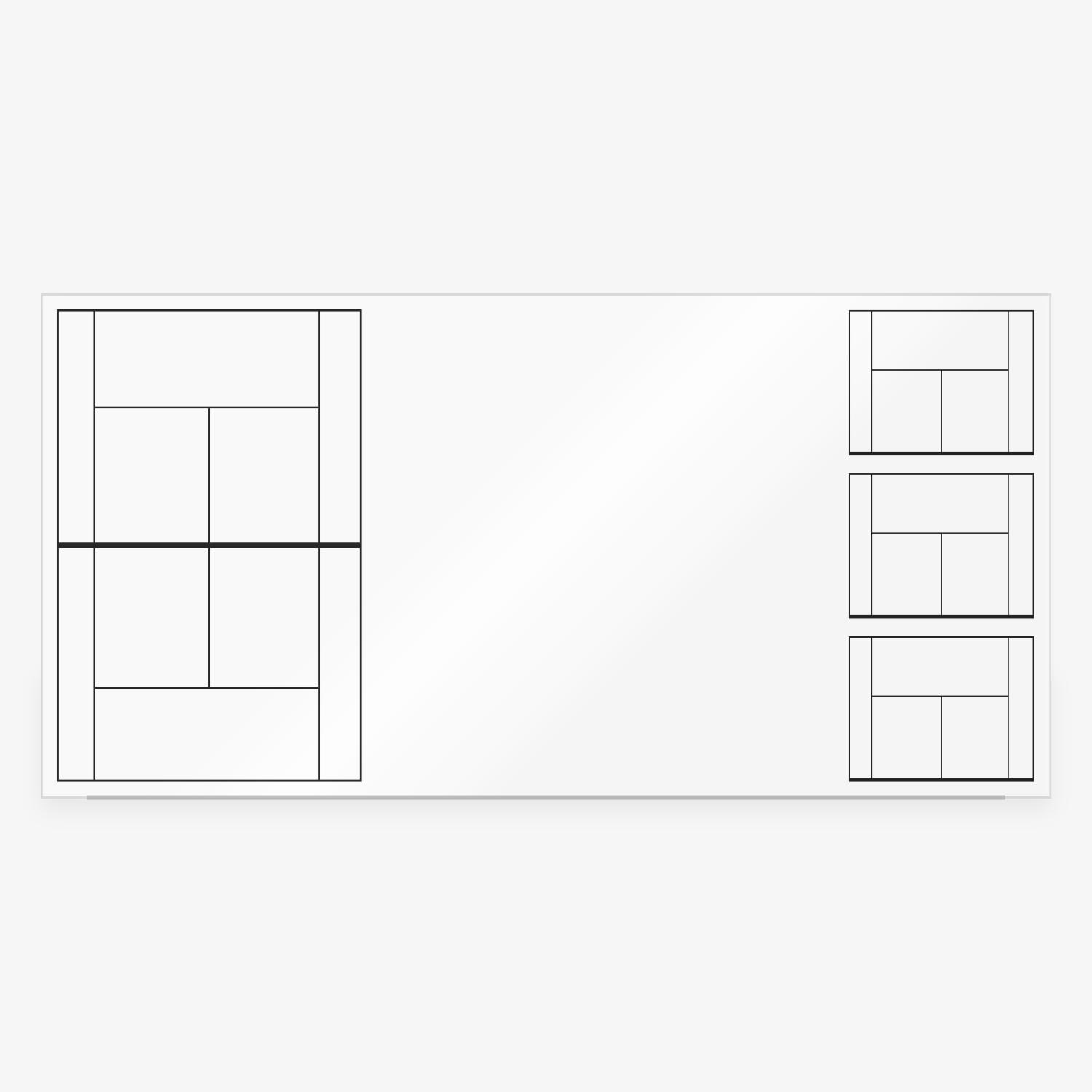 Multi-View Tennis Coaching Glass Whiteboard – Full Court & Drill Board 8 Multi-View Tennis Coaching Glass Whiteboard – Full Court & Drill Board - Image 8