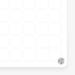 Square Grid Glass Whiteboard – Dashed Line Grid Dry Erase Board