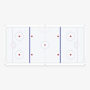Full Rink Hockey Coaching Glass Whiteboard – Strategy Board