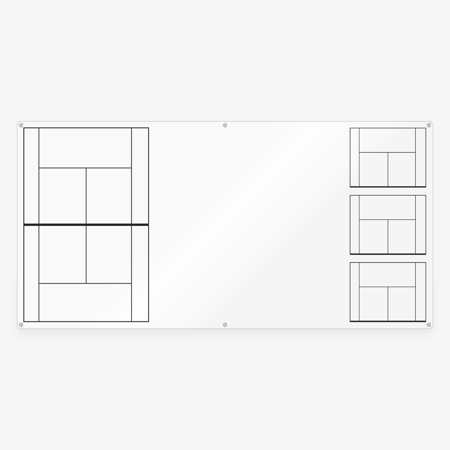 Multi-View Tennis Coaching Glass Whiteboard – Full Court & Drill Board 2 Multi-View Tennis Coaching Glass Whiteboard – Full Court & Drill Board - Image 2