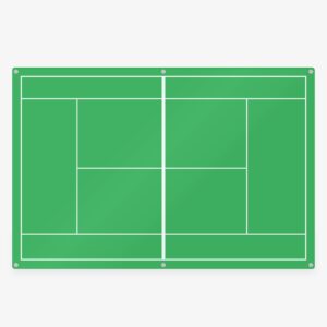 Full Court Tennis Coaching Glass Whiteboard – Strategy & Training Board