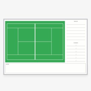 Full Court Tennis Coaching Whiteboard – Strategy & Training Board