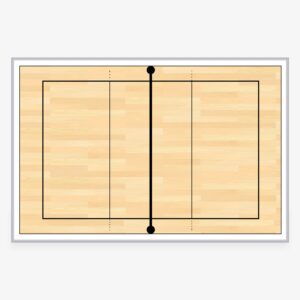 Full Court Volleyball Coaching Whiteboard – Rotation & Strategy Board